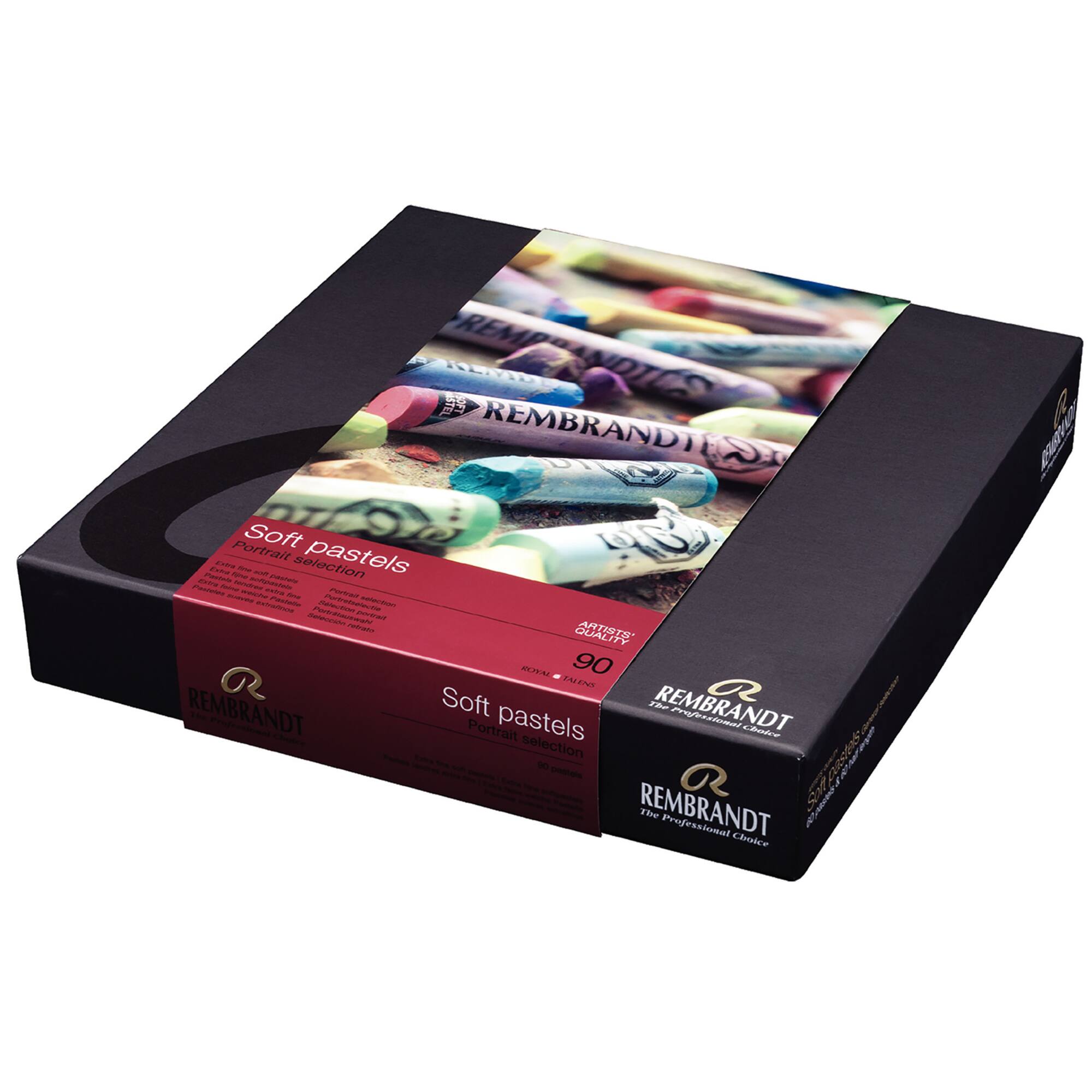 Rembrandt 90 Full Sticks Portrait Selection Soft Pastel Set
